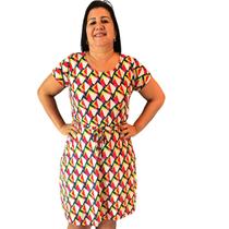 Kit 4 Vestidos Femininos Multiuso Liganete Estampado