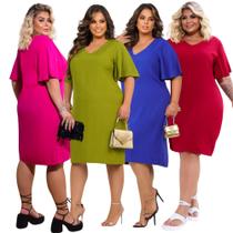Kit 4 Vestidos Moda plus size Atacado Feminina Tamanhos Grandes Online Revenda Senhoras Evangelicas