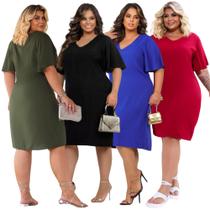 Kit 4 Vestidos Moda plus size Atacado Feminina Tamanhos Grandes Online Revenda Senhoras Evangelicas