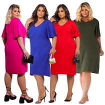 Kit 4 Vestidos Moda plus size Atacado Feminina Tamanhos Grandes Online Revenda Senhoras Evangelicas