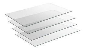 Kit 4 Vidros Expositor Balcão Vitrine Para Loja 30x40 4mm