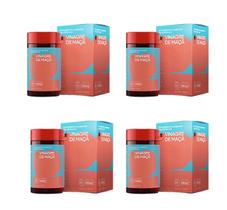 Kit 4 Vinagre De Maçã 100% Orgânico 60 Cápsulas - Fortlife