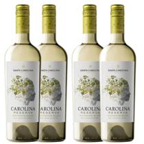 Kit 4 Vinho Branco Chileno Santa Carolina Reserva Sauvignon Blanc 750 ml