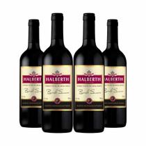 Kit 4 Vinho Halberth Tinto Bordo suave 750ml