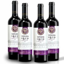 Kit 4 Vinho Tinto Meio Seco Bordo Frutado 750ml Quarezemin
