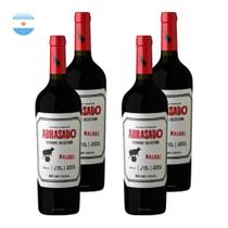 Kit 4 Vinhos Abrasado Terroir Selection Cabernet Sauvignon Tinto Argentina 750ml