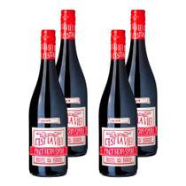 Kit 4 Vinhos Albert Bichot C'est La Vie Tinto França 750ml