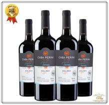 Kit 4 Vinhos Argentino Casa Perini Malbec
