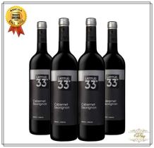 Kit 4 Vinhos Argentinos Latitud 33 Cabernet Sauvignon