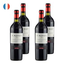 Kit 4 Vinhos Calvet Varietals Cabernet Sauvignon Tinto França 750ml Kit 4 Vinhos Calvet Varietals Cabernet Sauvignon Tinto França 750ml