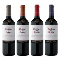 Kit 4 Vinhos Casillero Del Diablo Cabernet Sauvinon, Carmenere, Merlot e Malbec 750ml Kit 4 Vinhos Casillero Del Diablo Cabernet Sauvinon, Carmenere, Merlot e Malbec 750ml