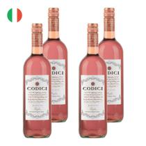 Kit 4 Vinhos Codici Rosato Rosé Itália 750ml