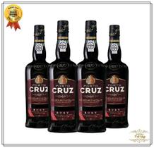 Kit 4 Vinhos do Porto Cruz Ruby