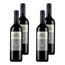 Kit 4 Vinhos Don Pascual Tannat Merlot Tinto Uruguai 750ml