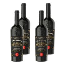Kit 4 Vinhos Forte Ambrone Etichetta Nera IGT Toscana Tinto Itália 750ml