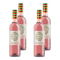 Kit 4 Vinhos Frisante Mosketto Pink Rosé Itália 750ml