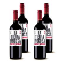 Kit 4 Vinhos La Tierra Rocosa Cabernet Sauvignon Tinto Chile 750ml