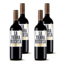 Kit 4 Vinhos La Tierra Rocosa Carménère Tinto Chile 750ml