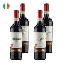 Kit 4 Vinhos Le Casine Chianti Tinto Itália 750ml
