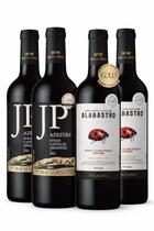 Kit 4 Vinhos Portugueses Seleção Premium JP Azeitão e Alabastro Kit 4 Vinhos Portugueses Seleção Premium JP Azeitão e Alabastro