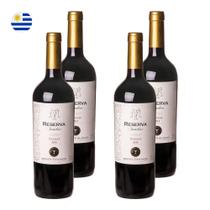 Kit 4 Vinhos Reserva Familiar Tannat Tinto Uruguai 750ml