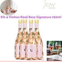 Kit 4 Vinhos Rosé Baze 750ml Pinot Noir Malbec, Frescor, Elegância, Aromas Vibrantes e Harmonia Kit 4 Vinhos Rosé Baze 750ml Pinot Noir Malbec, Frescor, Elegância, Aromas Vibrantes e Harmonia