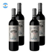 Kit 4 Vinhos San Telmo Malbec Tinto Argentina 750ml