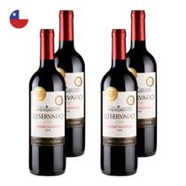 Kit 4 Vinhos Santa Carolina Reservado Cabernet Sauvignon Tinto Chile 750ml Kit 4 Vinhos Santa Carolina Reservado Cabernet Sauvignon Tinto Chile 750ml