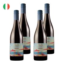 Kit 4 Vinhos Settesoli Wave Rosso Tinto Itália 750ml Kit 4 Vinhos Settesoli Wave Rosso Tinto Itália 750ml