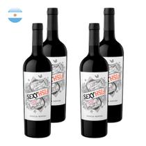 Kit 4 Vinhos Sexy Fish Cabernet Franc Tinto Argentina 750ml