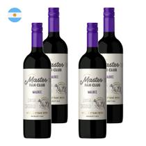 Kit 4 Vinhos The Grill Master Malbec Tinto Argentina 750ml