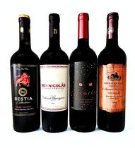 Kit 4 Vinhos Tintos Secos Cabernet Sauvignon Chile e Argentina 750ml Kit 4 Vinhos Tintos Secos Cabernet Sauvignon Chile e Argentina 750ml