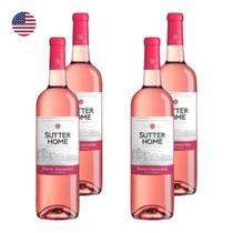 Kit 4 Vinhos Trinchero Sutter Home White Zinfandel Rosé EUA 750ml