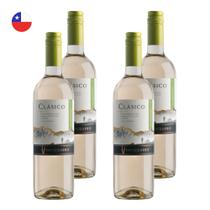 Kit 4 Vinhos Ventisquero Clásico Sauvignon Blanc Branco Chile 750ml Kit 4 Vinhos Ventisquero Clásico Sauvignon Blanc Branco Chile 750ml