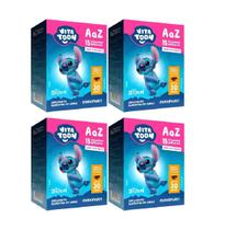KIT 4 Vitamina A-Z Stitch Sabor Tutti-Frutti 30 Gomas Vitatoon KIT 4 Vitamina A-Z Stitch Sabor Tutti-Frutti 30 Gomas Vitatoon
