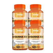 Kit 4 Vitamina B12 Cianocobalamina 4x60 Cápsulas Maltta