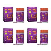 Kit 4 Vitamina B12 Kids 280mg 60 Comprimidos Mastigáveis FortLife Kit 4 Vitamina B12 Kids 280mg 60 Comprimidos Mastigáveis FortLife