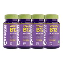 Kit 4 Vitamina B12 Metilcobalamina 60 Cápsulas - Maltta