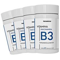 Kit 4 Vitamina B3 Niacinamida Niacina 240 Capsulas Natunéctar Niacinamide Complexo B Concentrado Essential Kit 4 Vitamina B3 Niacinamida Niacina 240 Capsulas Natunéctar Niacinamide Complexo B Concentrado Essential
