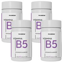 Kit 4 Vitamina B5 Ácido Pantotênico Natunéctar 240 Capsulas 500mg Original