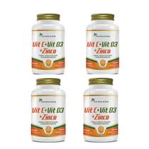 Kit 4 Vitamina C + Vitamina D3 + Zinco 4x60 cps Flora Nativa Kit 4 Vitamina C + Vitamina D3 + Zinco 4x60 cps Flora Nativa