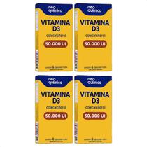 Kit 4 - Vitamina D 50.000UI 8 Cápsulas cada - Neo Química Kit 4 - Vitamina D 50.000UI 8 Cápsulas cada - Neo Química