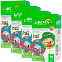 Kit 4 Vitamina Infantil Lavitan Kids Patati Patata 60cp Mast