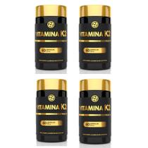 Kit 4 Vitamina K2 MK7 Premium 500mg 4x60 cps Floral Ervas Kit 4 Vitamina K2 MK7 Premium 500mg 4x60 cps Floral Ervas