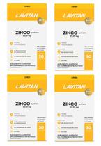 Kit 4 Vitamina Lavitan Zinco Quelato Imunidade 30Cpr - Cimed Kit 4 Vitamina Lavitan Zinco Quelato Imunidade 30Cpr - Cimed