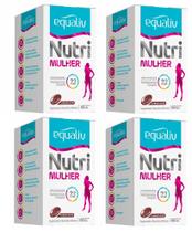 Kit 4 Vitamina Nutri Mulher Com Óleo de Linhaça 60 caps - Equaliv