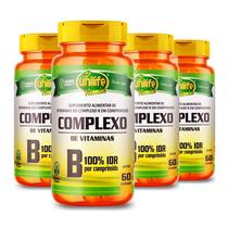 Kit 4 vitaminas do complexo b 60 comp de 500 mg unilife