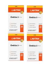 Kit 4 Vitaminas Lavitan Ômega 3 1000mg 60 Cápsulas - Cimed