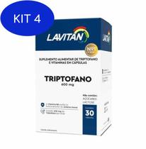Kit 4 Vitaminas Lavitan Triptofano Dormir Melhor Reduzir - Cimed