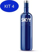 Kit 4 Vodka Skyy 980Ml